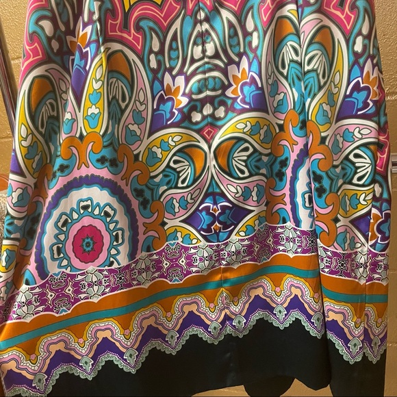 Boho Hippie - Fully Lined Paisley - Size 14 Dress - Picture 7 of 16